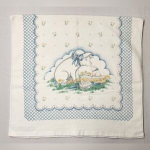 Vintage 80s Fieldcrest Howard Kaplan French Country Pig Bath Towel Cottagecore
